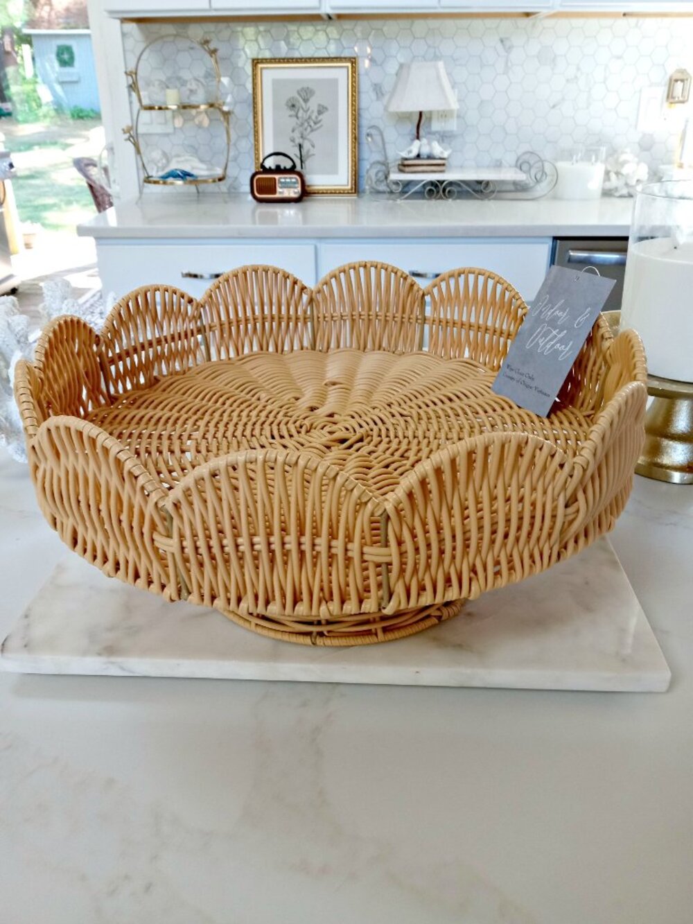 NEW! INDOOR/OUTDOOR LARGE 15" PEDESTAL CENTERPIECE BOWL